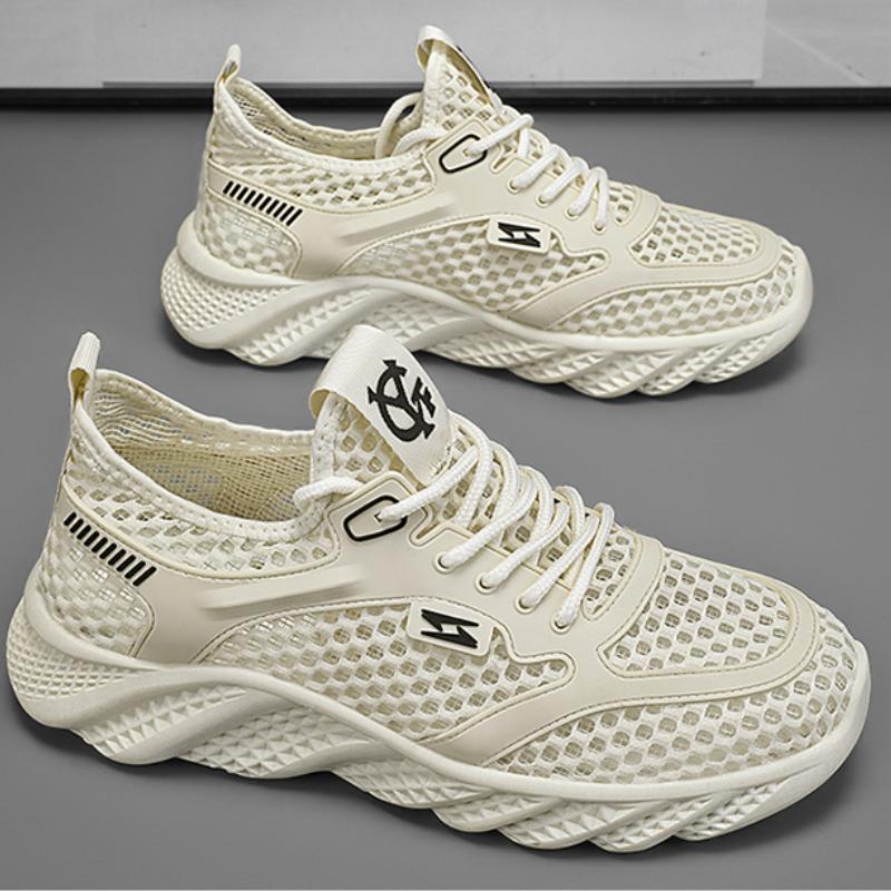 

Новые модные мужские низкие удобные спортивные кроссовки для бега на все времена для студентов и мальчиков, трендовые мягкие дышащие повседневные кроссовки для спортзала 44 бежевый