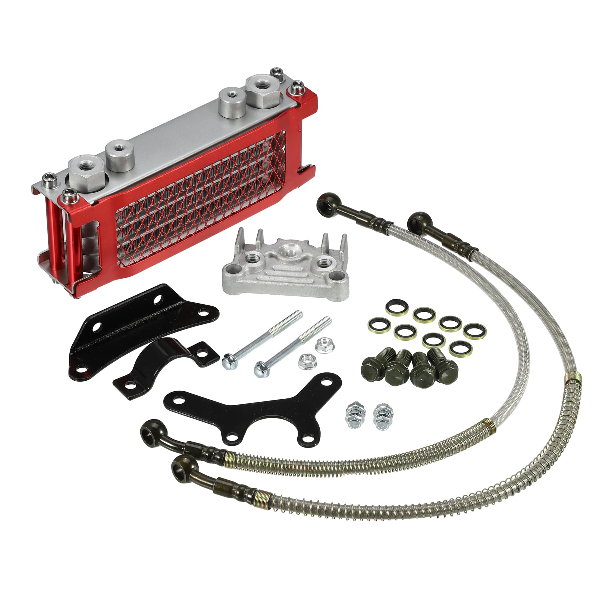 

X AUTOHAUX 1 комплект стандартного радиатора охлаждения для кроссового мотоцикла красный