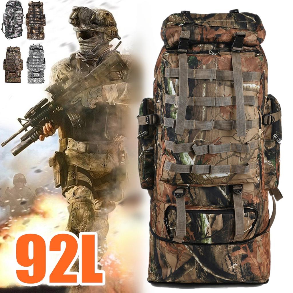 AEQUEEN 92L Mochila Táctica Militar Ejército Senderismo Al aire libre  Mochila impermeable Camping Camo(6 colores) comprar a buen precio — entrega  gratuita, reseñas reales con fotos — Joom