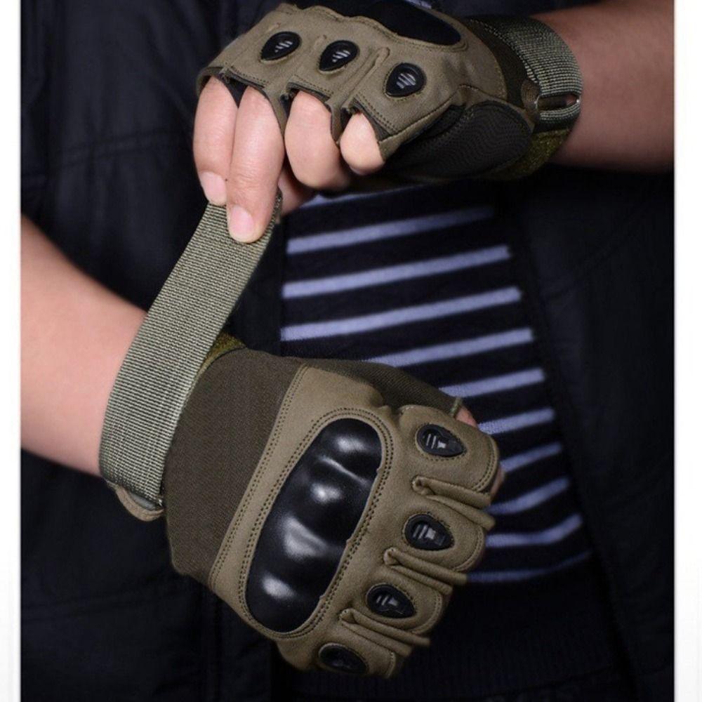 Rutschfeste Motorradhandschuhe Vintage Herren Fingerlose Handschuhe Racing Fingerfäustlinge Outdoor-Sport