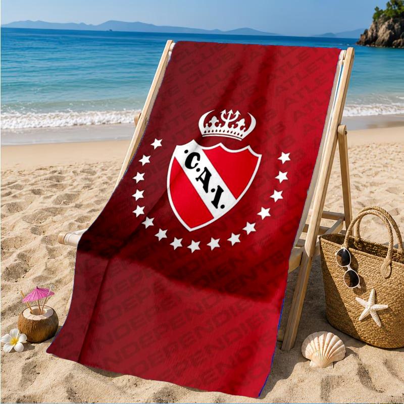Club Atletico Independiente Beach Towel, Quick-drying, Easy to Care for, Suitable for Both Fitness and Beach Vacations,Sports Essential