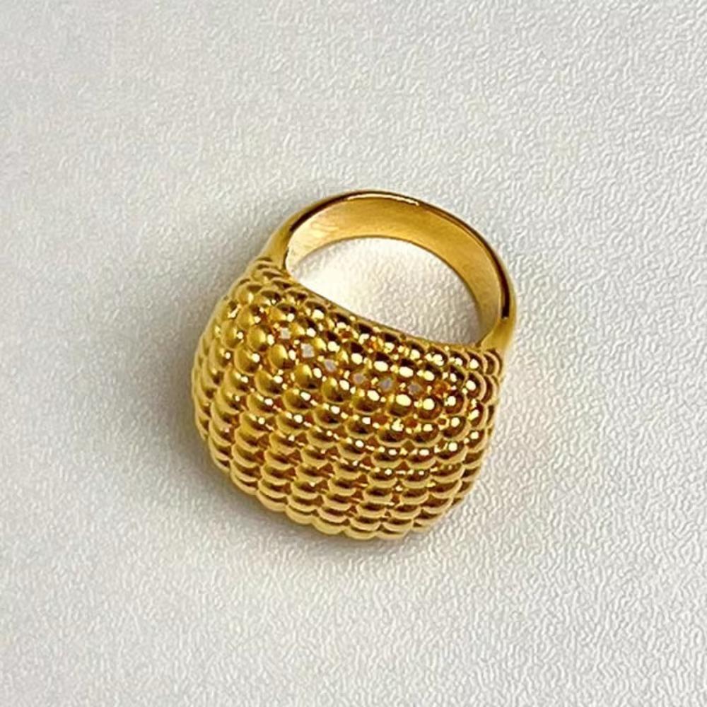 Punk Hollowed-out Round Bead Bracelet Wrist Jewelry Fashion Luxury Ring Open Cuff Bracelet  Gift