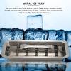 Lever-style Ice Tray, 2 In 1 Stainless Steel Ice Making Mold And Ice Cracker-hy