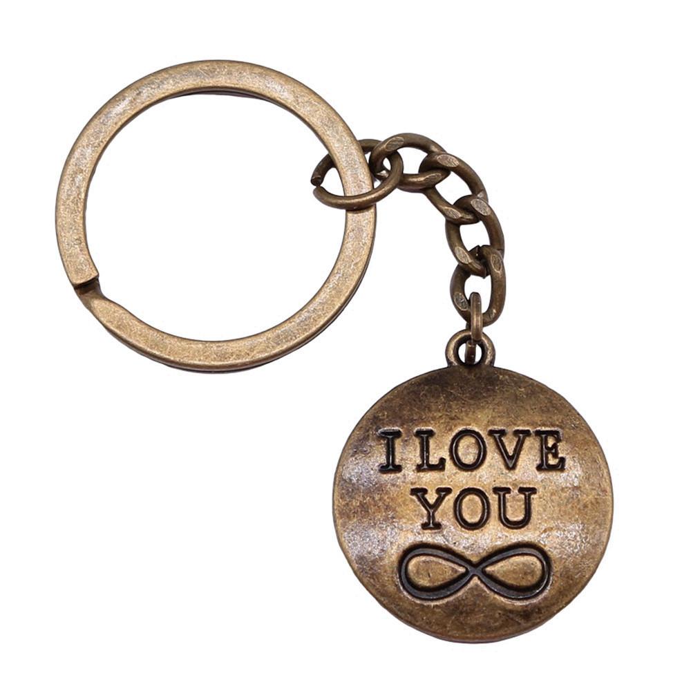 I Love Golf Charm Letter Keychain Heart Pendants Sport Key Ring 28mm