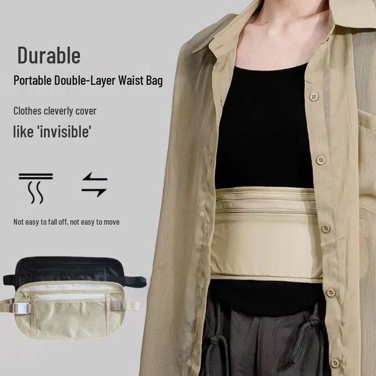Compact Anti-Theft Waist Bag for Travel and Outdoor Sports