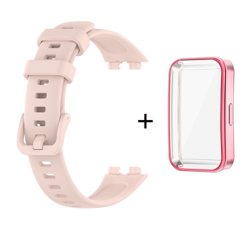 Módní měkký silikonový řemínek k hodinkám pro chytré hodinky Huawei Band 8 Náramek pro Huawei Band 9 10 Pásek Náramek Sportovní pásek a TPU pouzdro