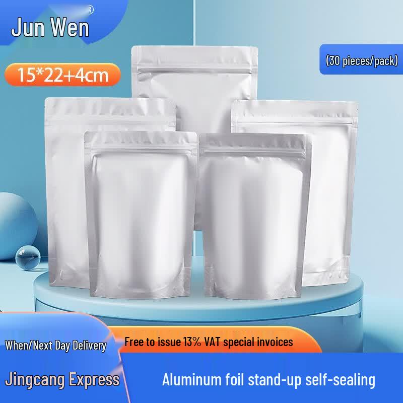 Aluminum Foil Stand-up Self-Sealing Bags