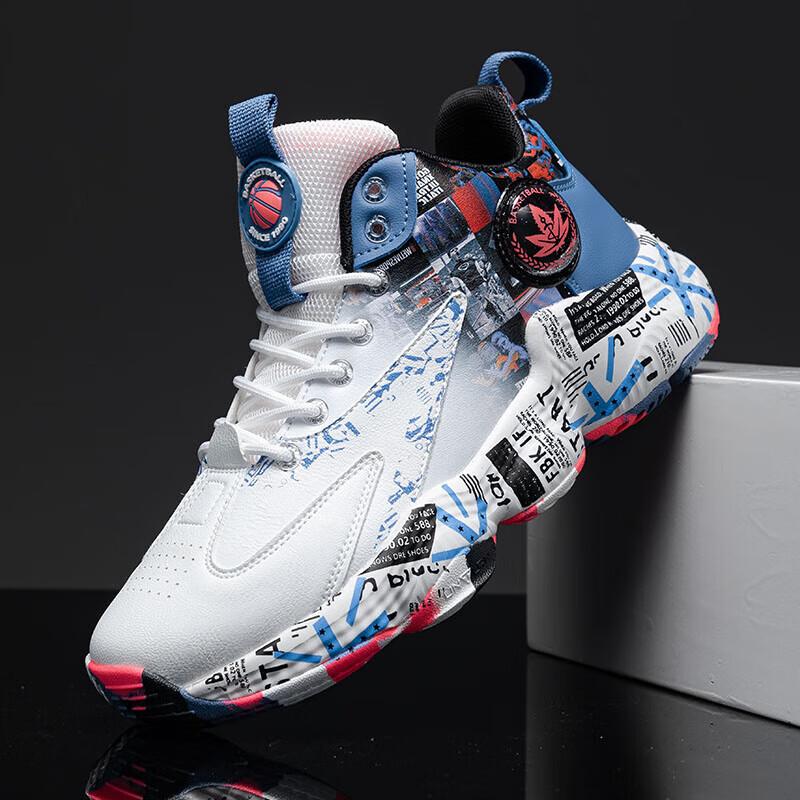 

Кроссовки для баскетбола Kobe для мальчиков и детей старшего возраста, амортизирующие, спортивные, для студентов, детские, летние, дышащие, нескользящие, высокие, с воздушной подушкой, для реальных игр 45