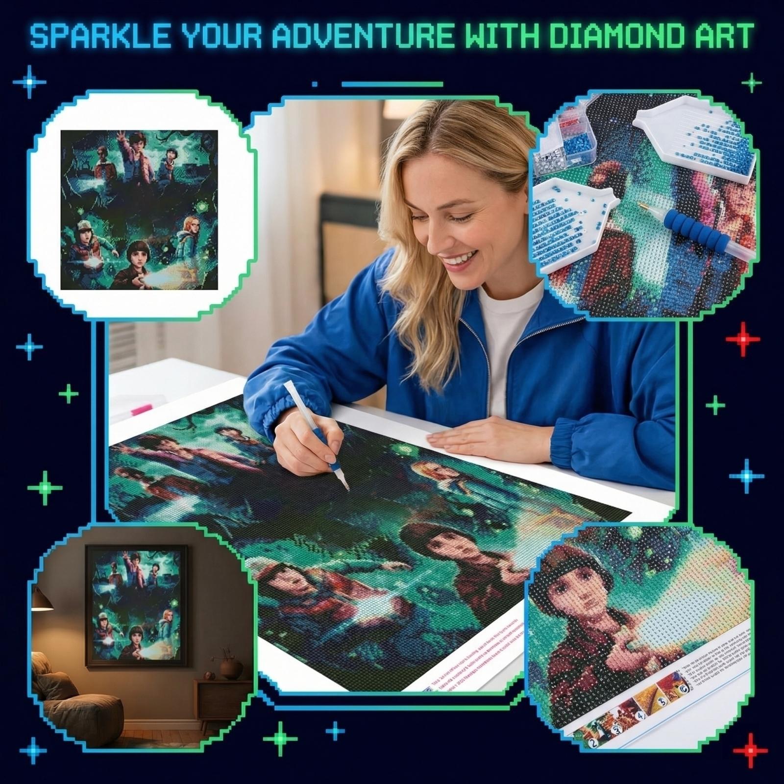 

Hot-selling DIY Diamond To Film And Animation. Diamond Sets Are Suitable As Gifts For Children, Adults, For Holidays Or Birthdays. one size