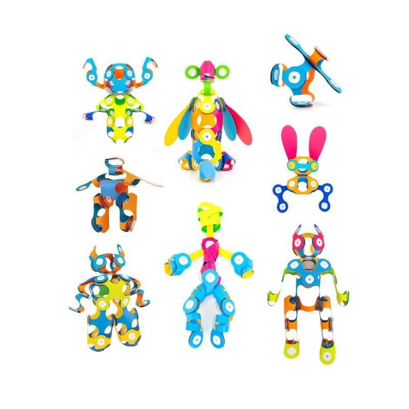 Rainbow Magnetic 3d Building Blocks Set For Kids Educational Toy Girls Boys