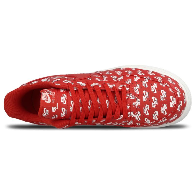 Nike Air Force 1 Low 07 Qs 'All Over Logo Red' Sneakers AH8462-600