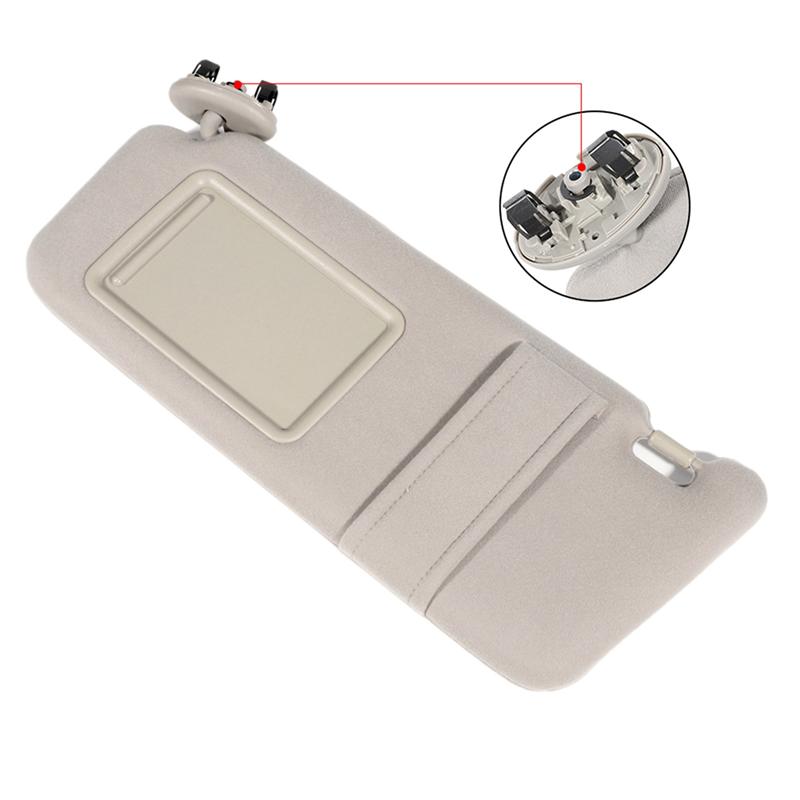 Beige Car Sun Visor Shade for Toyota Camry 2007-2011 Without Sunroof and Lights