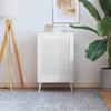 VidaXL Louvered Door Solid Pine Wood White 69x49.4 Cm