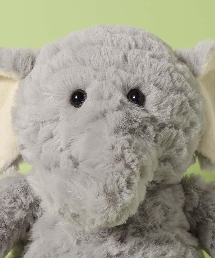 Bleu Bleuet stuffed friends fluffy dog and elephant plush mascots duck, fox, (elephant)