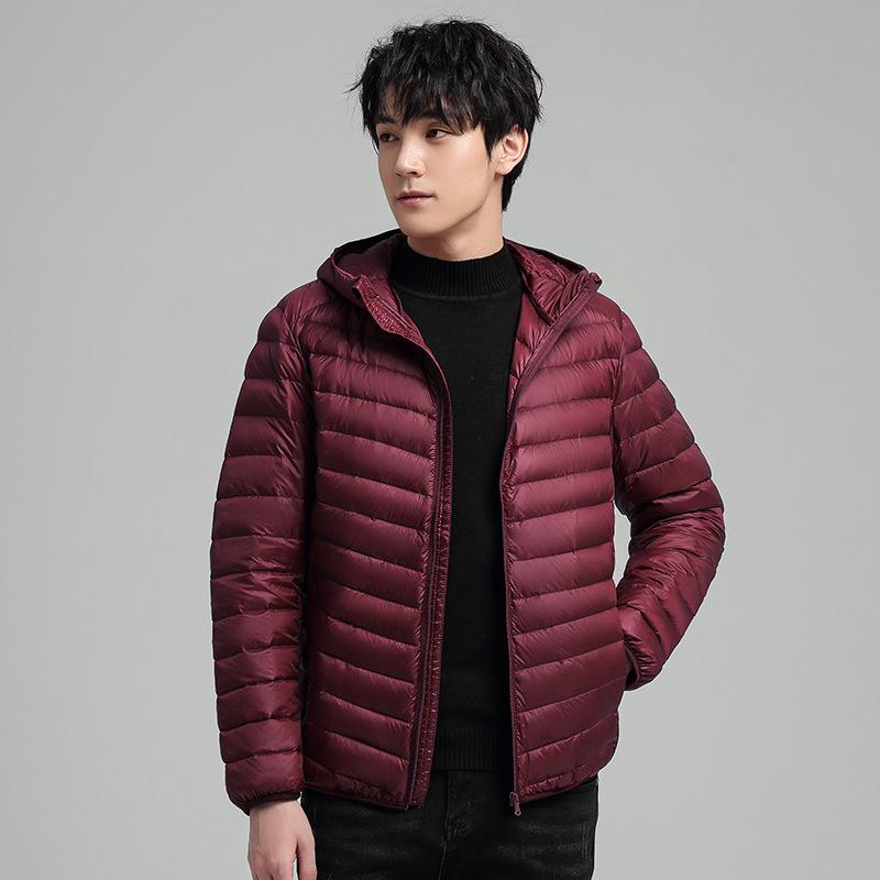 Men's 2025 Lightweight Hooded Down Jacket - New Arrival Winter Stand Collar Short Outerwear