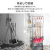 Bonarca Mop Holder with Casters for Outdoor Cleaning Tools Storage up to 16 Mop Cleaning Cleaning Mop Cleaning Commercial Cleaning with 2 Tool Tool