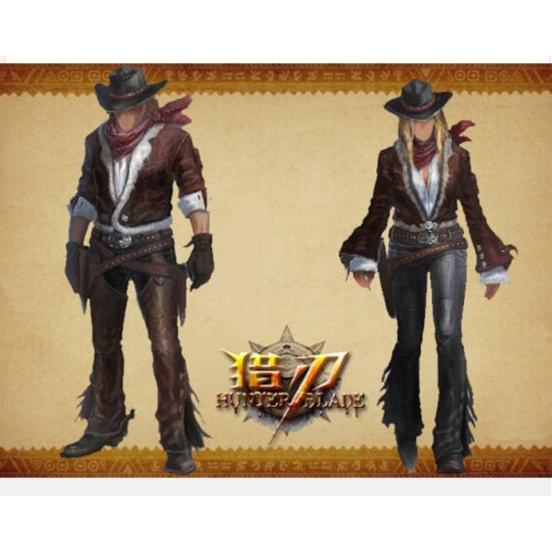 Halloween costumes, adult stage costumes, masquerade, men's and women's western cowboys