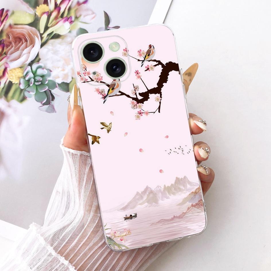 For iPhone 15 Case For iPhone 15 Plus Cover Fashion Cartoon Dragon Tiger Wolf Soft Slim Silicone Shell For iPhone15 Pro Max Capa