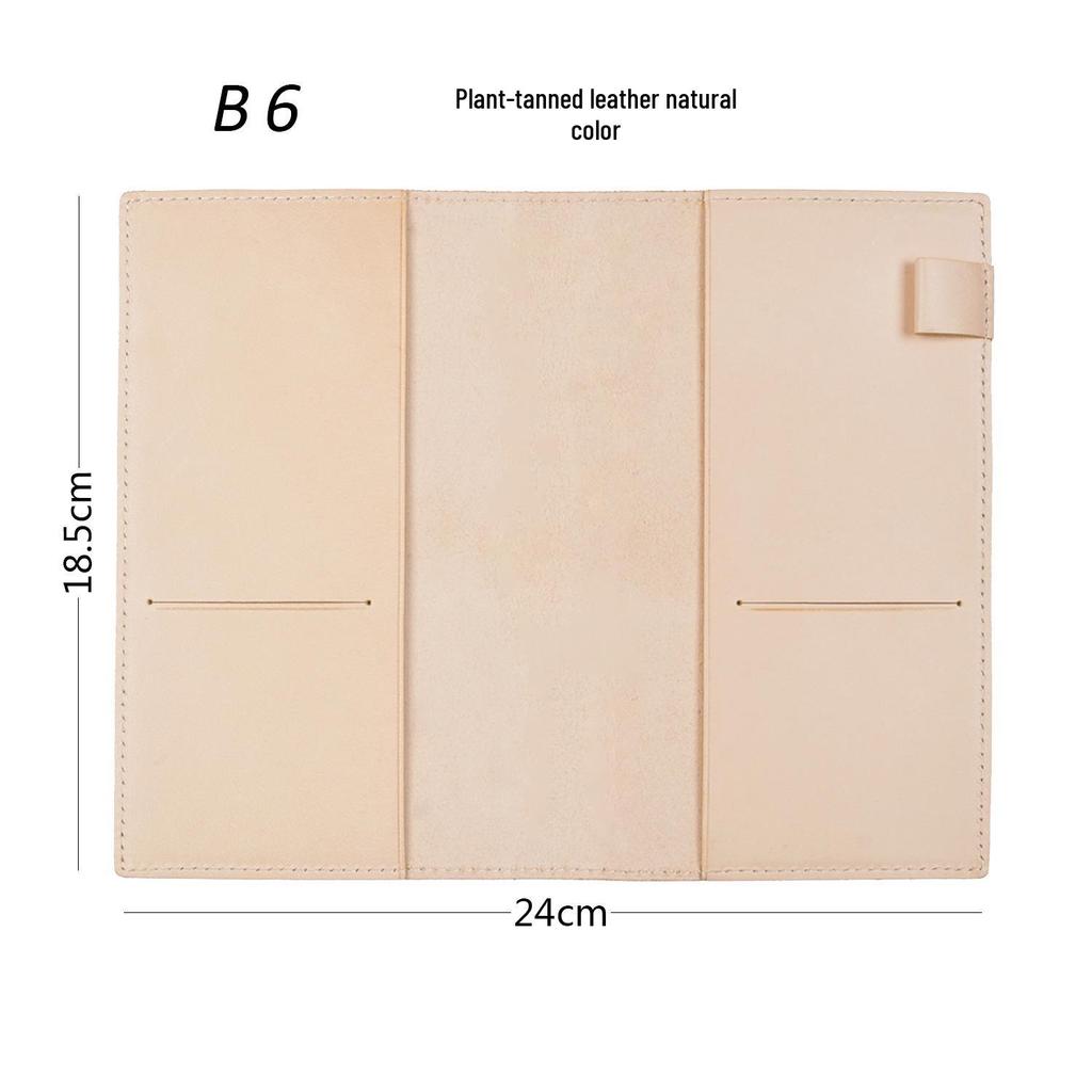 Genuine Leather A5/A6/B6 Notebook Cover - Top Layer Vegetable Tanned Protective Envelope Case