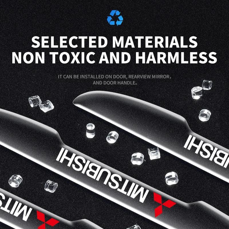 4pcs Clear Car Door Edge Protective Stickers For Mitsubishi ASX Lancer Pajero Outlander L200 EVO Lancer EX Car Accessories Decor