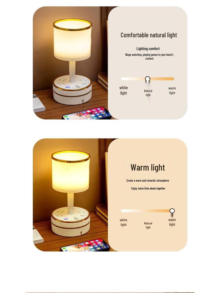 2025 Luxury Minimalist Bedside Lamp - Touch-Activated Night Light for Bedroom and Nighttime Feeding