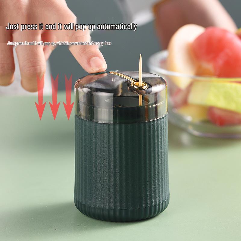 Contemporary Push-Type Automatic Toothpick Holder: Sleek, Luxurious Style for Home Convenience