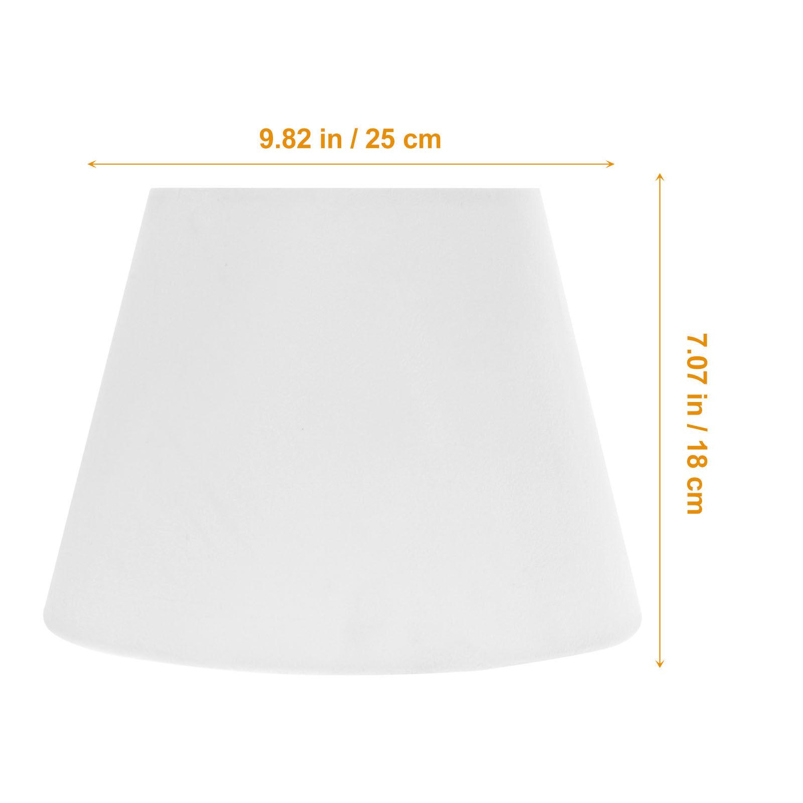 

Cloth Metal Lampshade Minimalist Design Table Lamp Shade Bedside Lamp Light Cover Warm Relaxing Atmosphere Decor білий