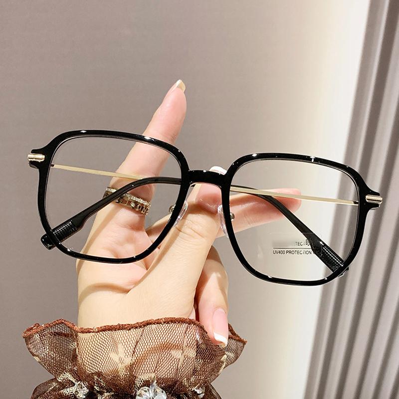 

Anti-blue Light Myopia Glasses Large-framed Plain-surfaced Glasses Plain Face Glasses Without Makeup 7724-1 0