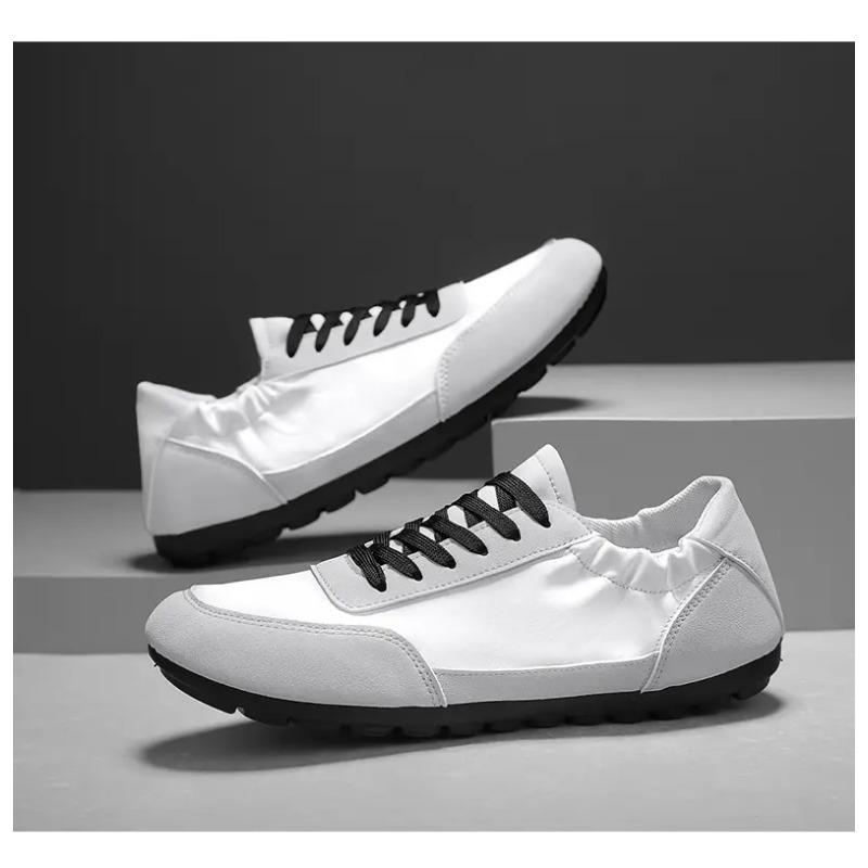 Spring Autumn Casual Flats Mixed Colors Round Toe Shoes For Men Concise Lace Up Sneakers  New Arrival Hot