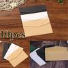10Pcs Black White Kraft Paper Envelopes Blank Paper Envelope Vintage European Style Envelope for Car