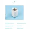 Kawaii Desktop Storage Organizer Simple Plastic Pen Holder Stationery Box for Home Office School Student Use