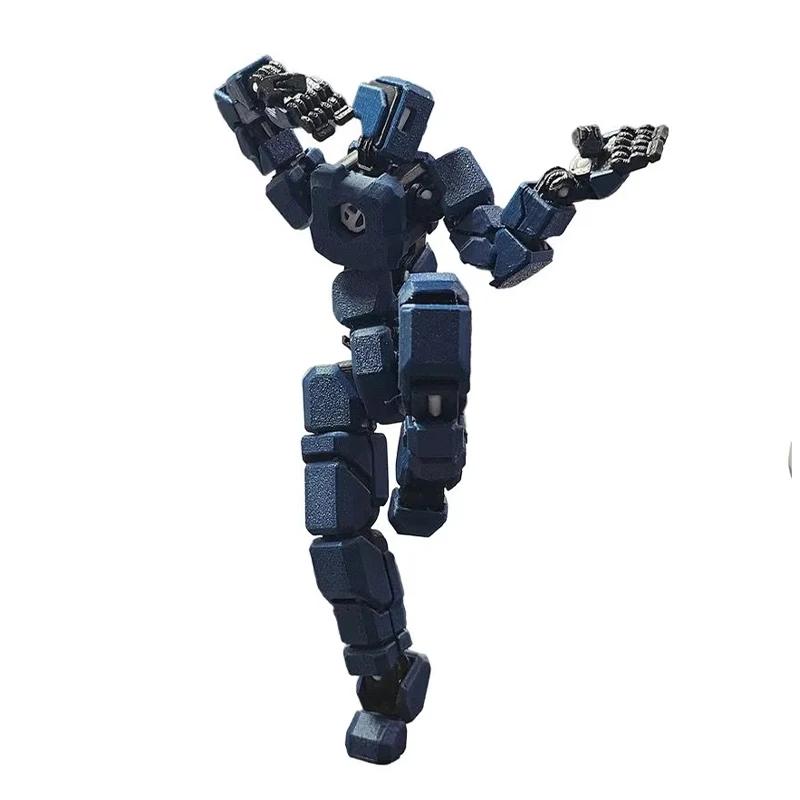 Multi-Jointed Movable Robot Action Figures, Fully Articulated Poseable Anime Figure Desktop Display Decor Collectible Toy Statue