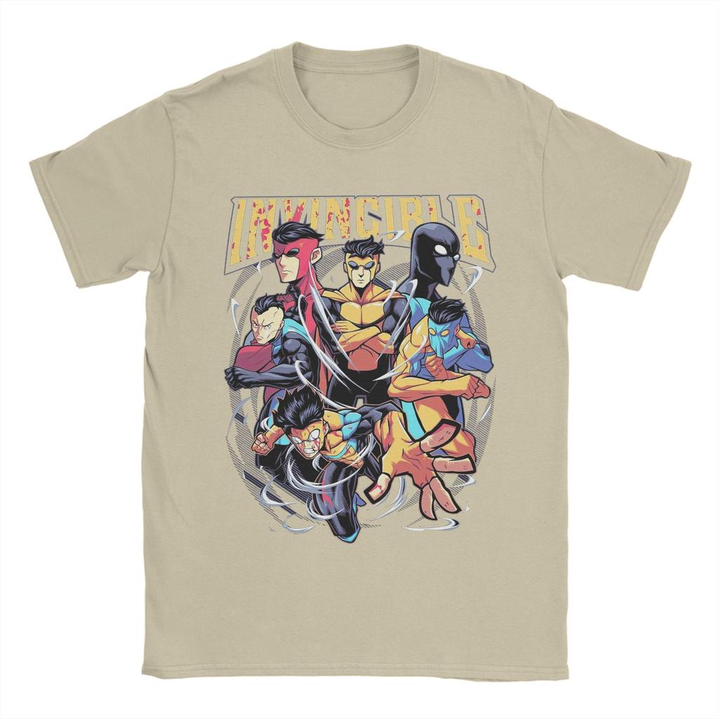 UNISEX Invincible Mark Superhero Comic Book T Shirt Cotton Clothing Vintage Short Sleeve Crewneck T Shirt Summer YK TShirt