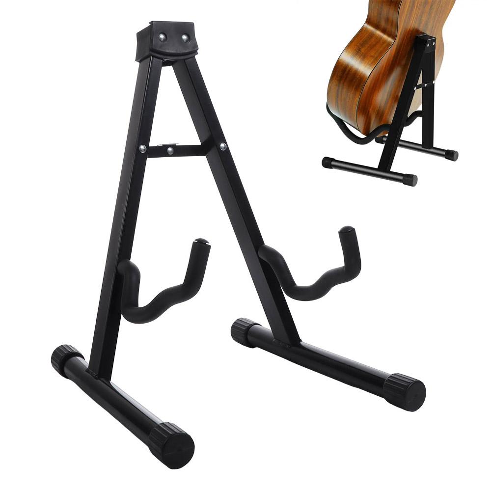 Metal Universal a Frame Floor Stand Vertical Portable Guitar Rack Electric Guitar Bracket  Floor