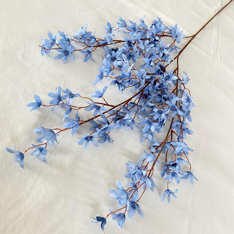 Autumn Orchid Artificial Flower Bouquet For Home Decor And Photography Props