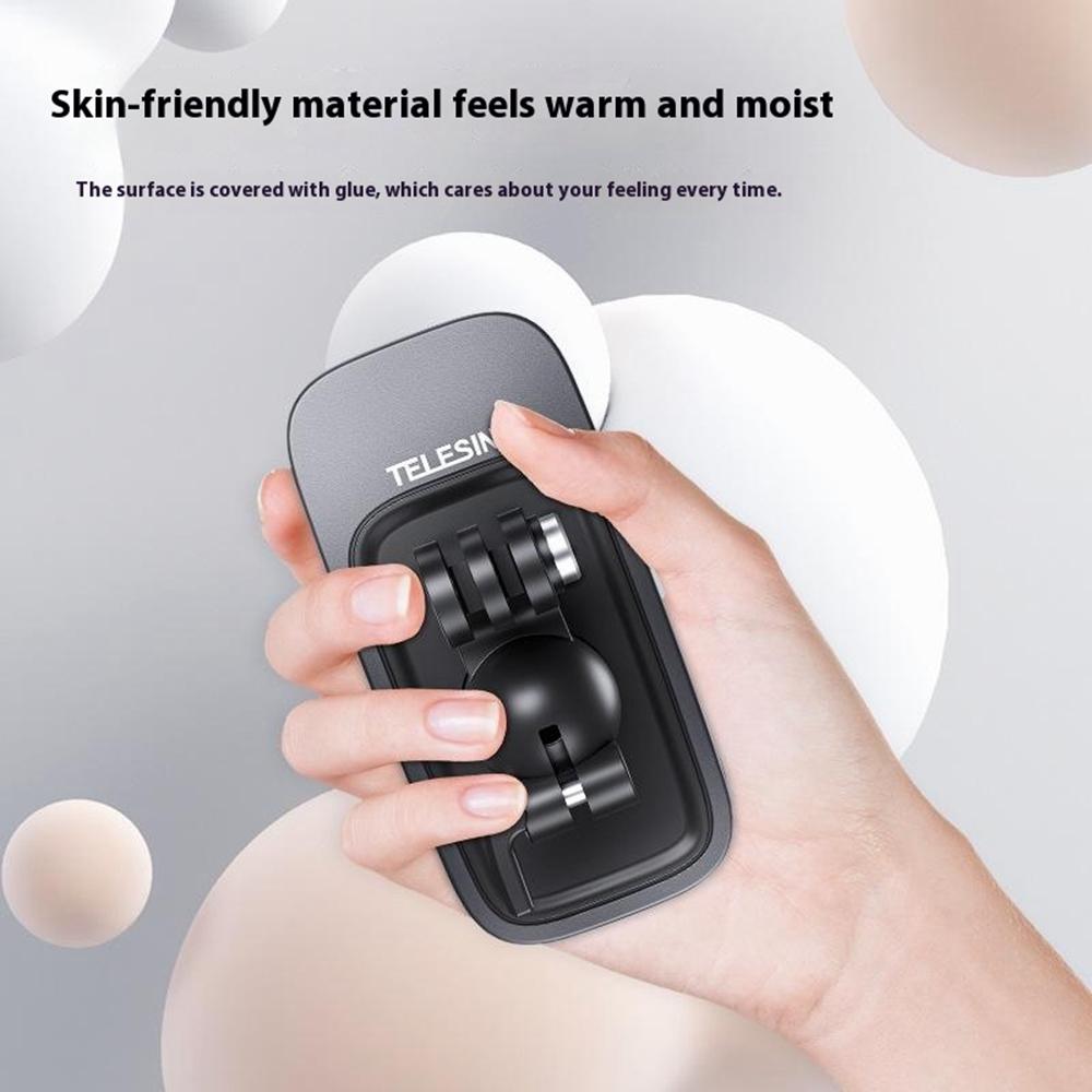 TELESIN GP-JFM-002 360 Degrees Adjustable Ball Head Backpack Clip Action Cameras Quick Release Mount Clamp