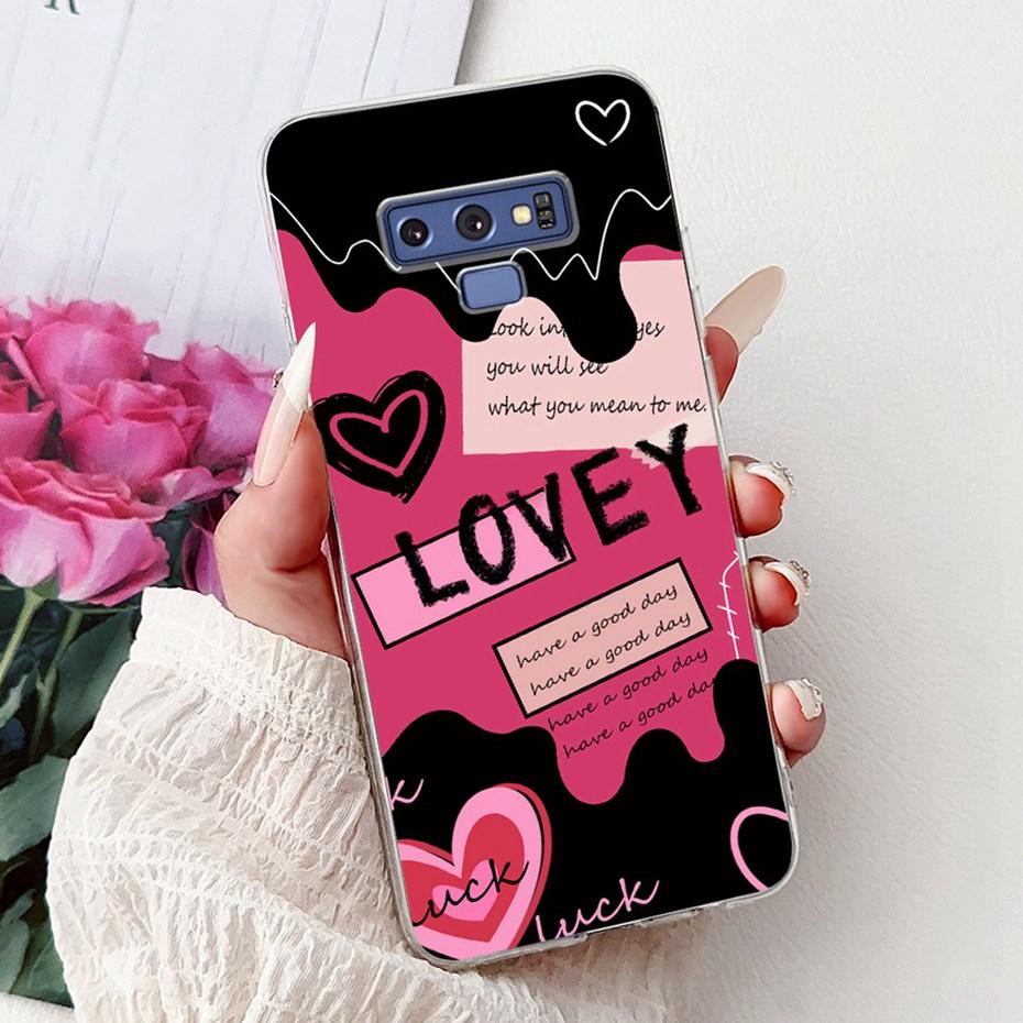 Fashion Painting Case For Samsung Galaxy Note9 Soft Silicone Phone Cases For Samsung Note 9 SM-N960F Covers Bumpers