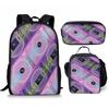 Luxury Popular Funny Novelty Kpop Katseye 3D Print 3pcs/Set pupil School Bags Laptop Daypack Backpack Lunch bag Pencil Case