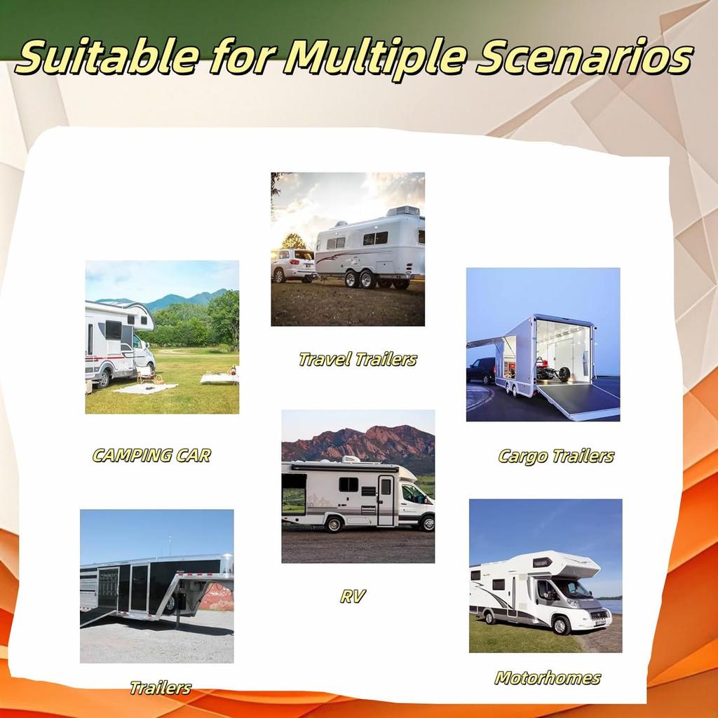 RV Sewer Hose Wrench - 3&4 Inch Male/Female Cap Tool, Fits Camco Rhino/Revolution Hoses, Orange ABS For Cleanout Plugs - Easy Tall/Remove 2 PCS