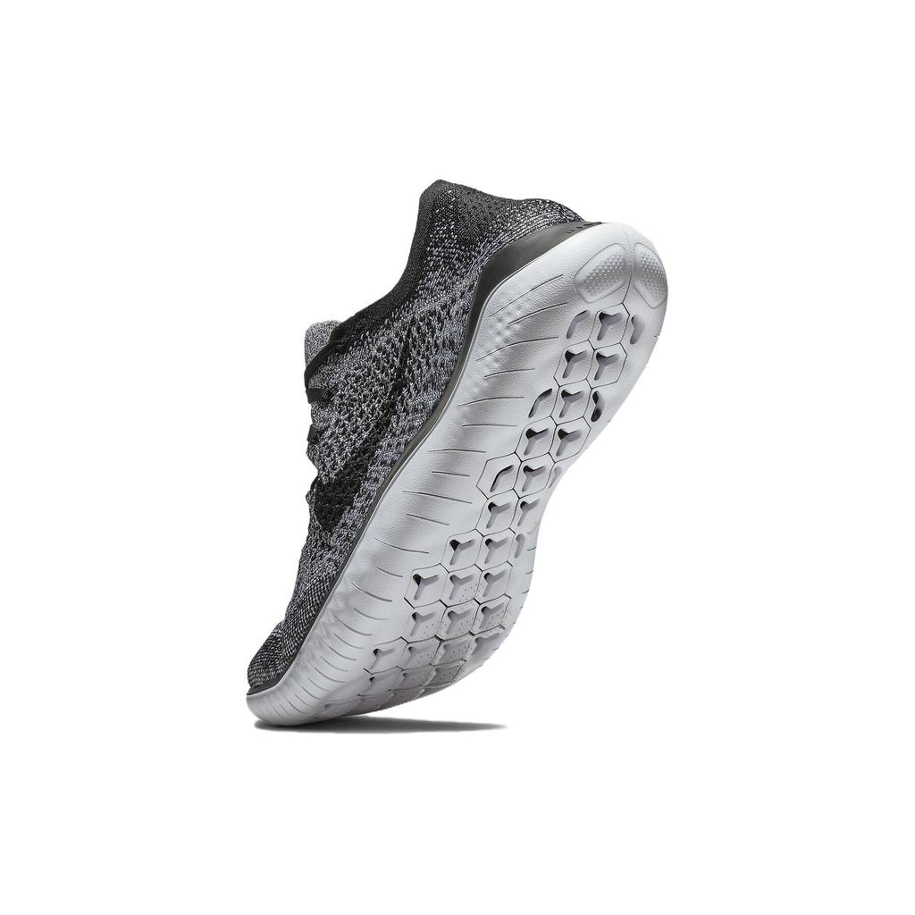 New Nike Free Rn Flyknit 2018 Black White Ombre 942838-101