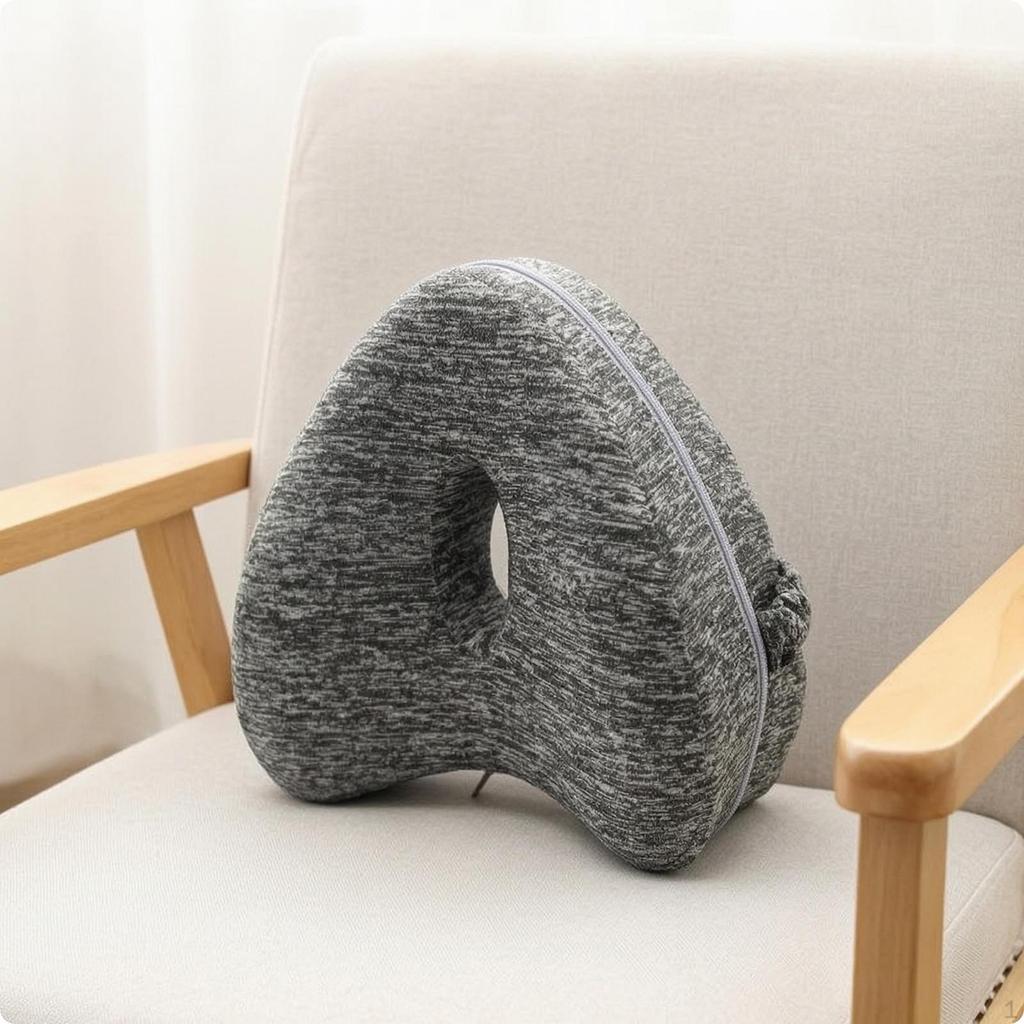 Memory Foam Leg Pillow Ergonomic HeartShaped Contoured for Side Sleepers Women, Sleeping,