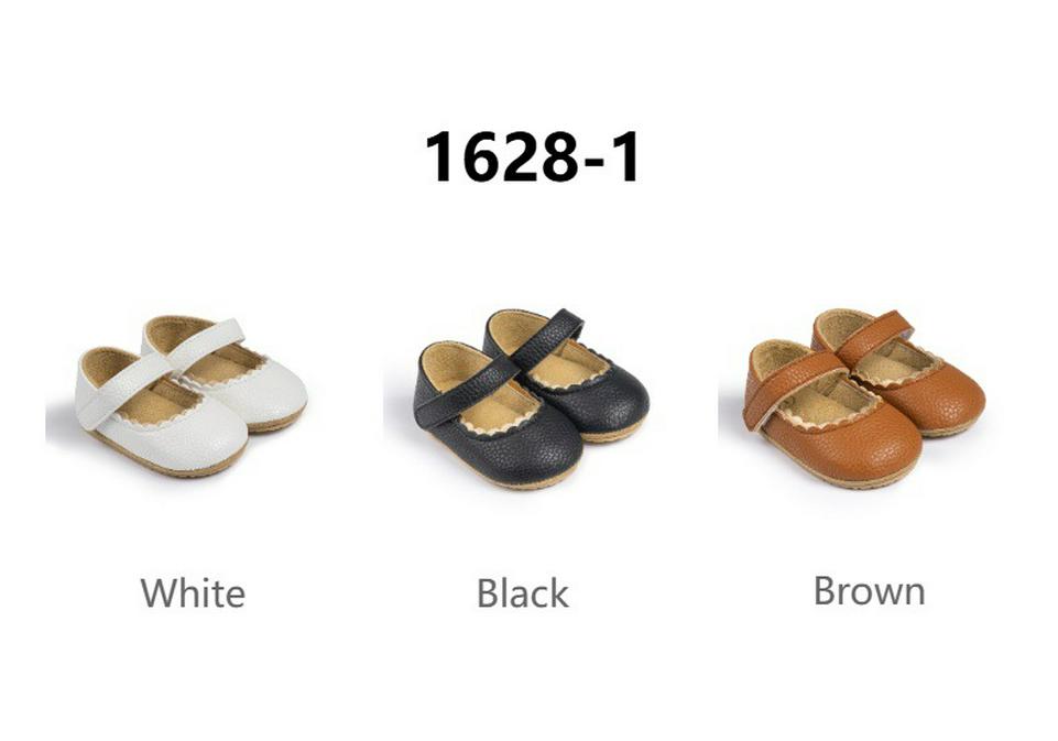 Baby Princess Shoes 0-1 Year, Soft Non-slip PU Leather with Bowknot, Suitable for Spring/Autumn.