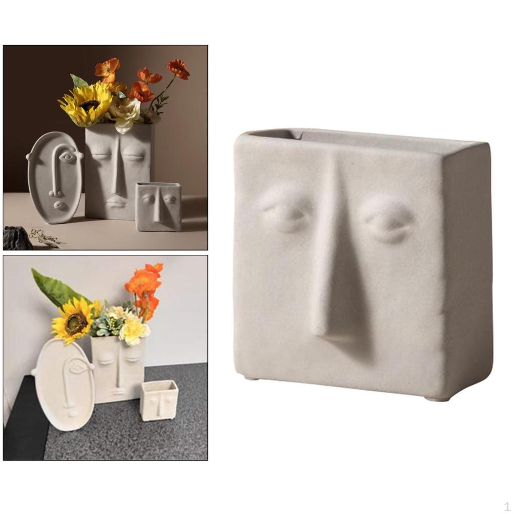 Blumenvase, Keramik Menschlich Modern Dekorative Vase Arrangement für Zuhause Büro und