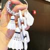 PVC Funny Tennis Ornament Creative Women Bag Charm Fashion Badminton Keychain  Couple