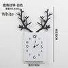 Nordic Minimalist Creative Antlers Wooden Clocks Home Living Room Room Wall Decoration Square Wall C