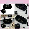 Cute Black Cat Pen Bag With Spacious Storage For School And Travel