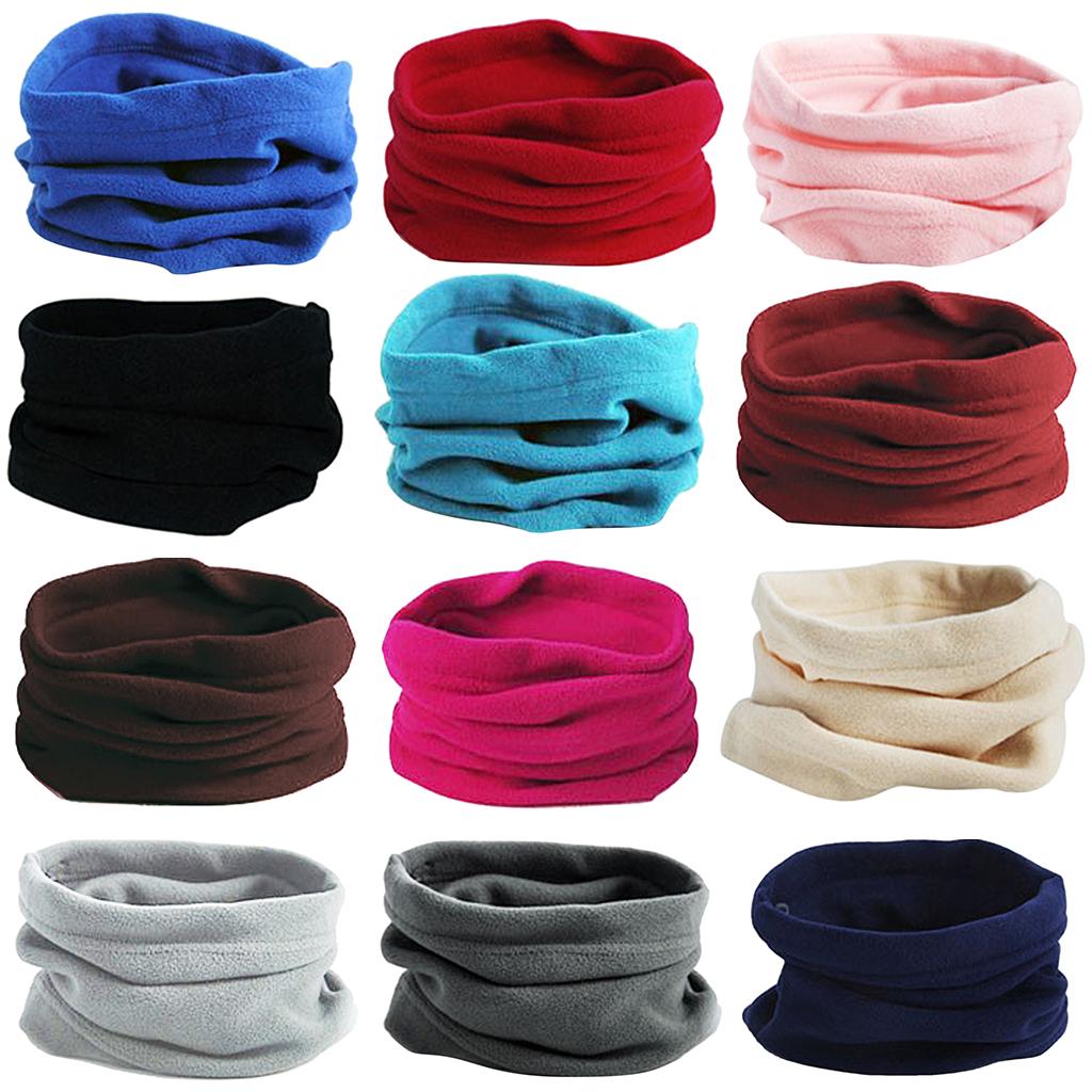 Warm Winter Scarf Fleece Neck Snood Gaiter Multifunctional Neck Warmer for Skiing and Snowboarding
