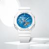 Casio Liquid Crystal/Pointer Dual Display Series Waterproof Shockproof Sports Quartz Movement Resin Strap GMA-S2100WS-7APRGA-2100WS-7APR