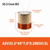 2 Layers Bass Voice Coil 19.5-38.5mm Bass Speaker Voice Coil Aluminum Voice Coil
