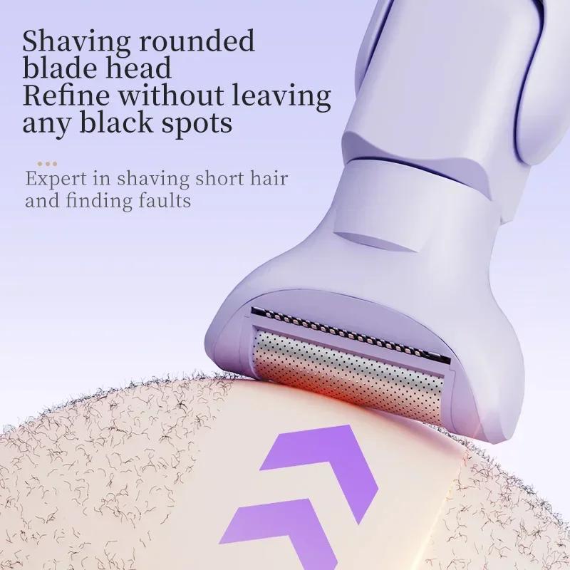 Xiaomi Rasoio Elettrico 5-in-1 per Donne Tagliacapelli Rasoio Senza Fili Portatile Depilatore per Corpo Naso Viso Sopracciglia Gambe Bikini